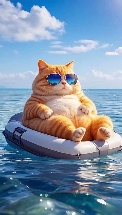 very intresting video of orrange cat