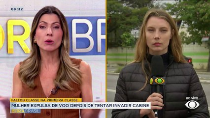 Confusão na primeira classe: passageira tenta invadir cabine de avião
