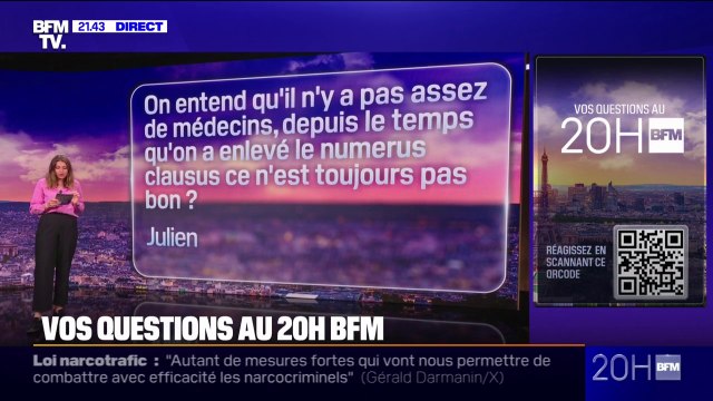 Pourquoi manque-t-on de médecins alors qu'on a enlevé le numerus clausus ? Vos questions au 20H BFM