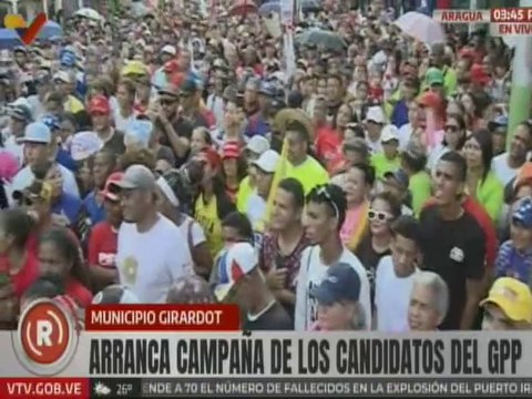 Cabello: Joana Sánchez gobernará junto al pueblo por las transformaciones que necesite Aragua