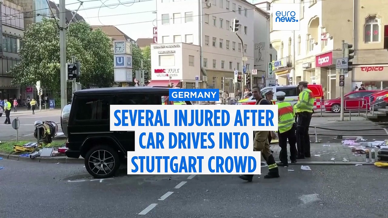 One dead and seven injured after car drives into Stuttgart crowd in 'tragic traffic accident'