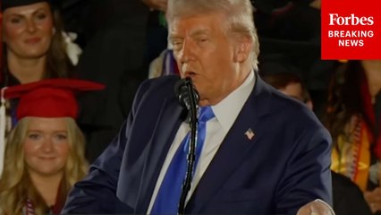 President Trump Brags About Egg Prices, Jobs Numbers In Commencement Address At University Of Alabama