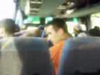 U.S.A.C dans le car du retour de demi-Finale.