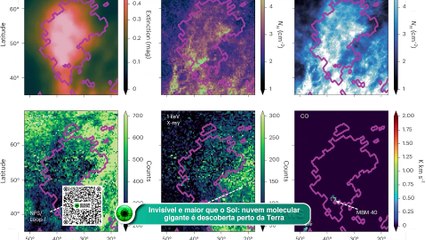 Invisível e maior que o Sol: nuvem molecular gigante é descoberta perto da Terra
