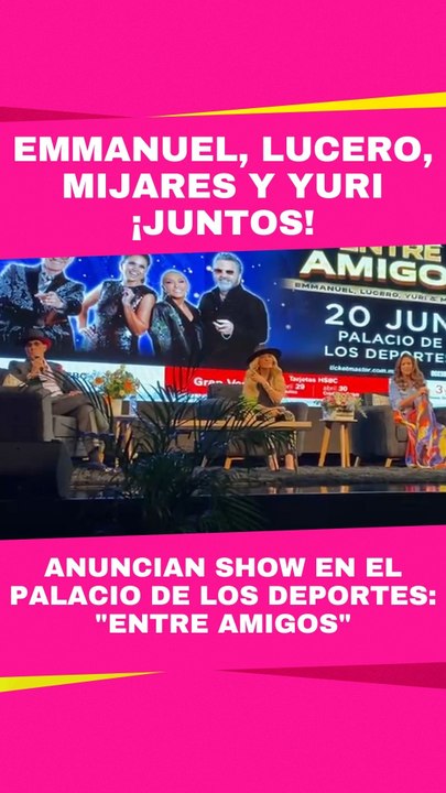Mijares, Yuri, Lucero y Emmanuel juntos en un mismo escenario