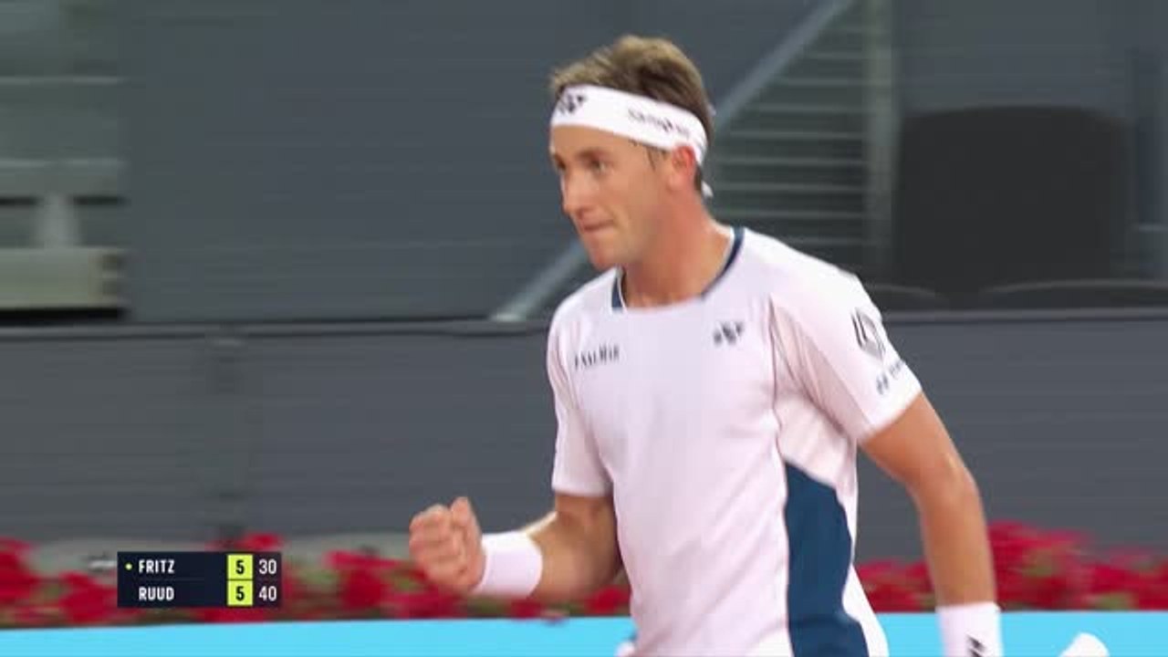 Fritz suffers Ruud awakening in Madrid