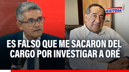 Fiscal Domingo Pérez: Es falso que me sacaron del cargo por investigar a Arsenio Oré
