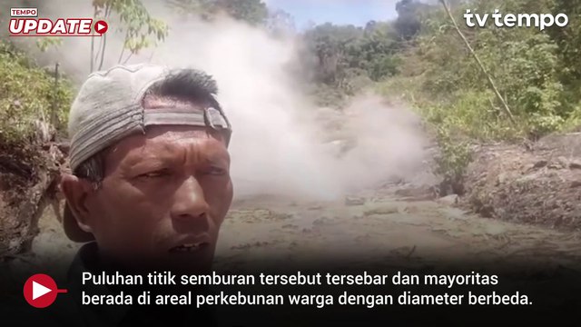 Semburan Lumpur Panas di Mandailing Natal Meluas, Rusak Sumber Air Bersih Warga