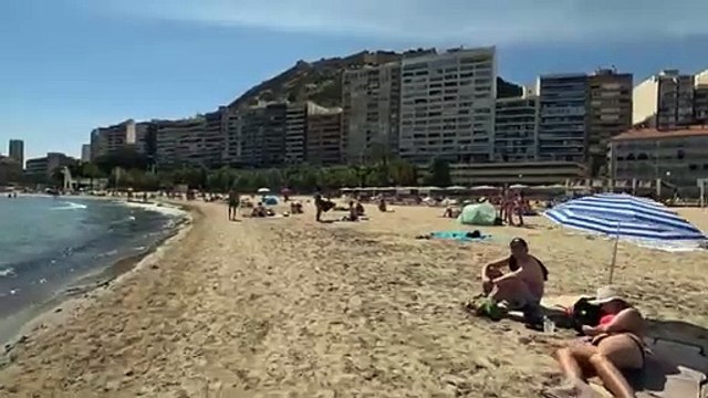 Barceloneta beach _ 4k Spain WALK _ Barcelona walking tour _ Spain 2023