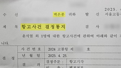 서울고검, '명품백 사건' 항고 기각 결정 통지...고발인 측 "재항고" / YTN