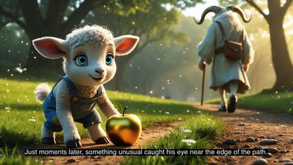 Moral Story for Kids - The Lamb, the Sage and the Golden Apple - Learn about Honesty and Courage