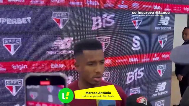 Marcos Antônio fala sobre momento no São Paulo e abre o jogo sobre titularidade.