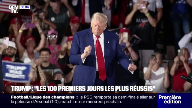 Les 100 premiers jours les plus réussis : Donald Trump défend son bilan après 100 jours au pouvoir
