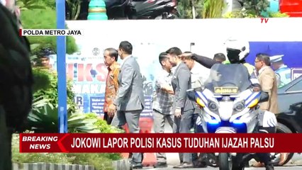 Detik-Detik Jokowi Keluar dari Polda Metro Jaya Usai Lapor Soal Tuduhan Ijazah Palsu