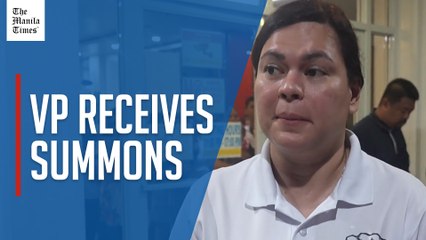 VP Sara confirms receiving summons