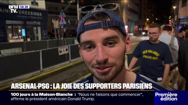 C'est pour nous cette année : la joie des supporters parisiens après la victoire du PSG contre Arsenal