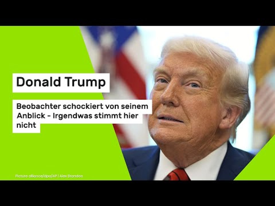 Donald Trump: Beobachter schockiert von seinem Anblick - Irgendwas stimmt hier nicht