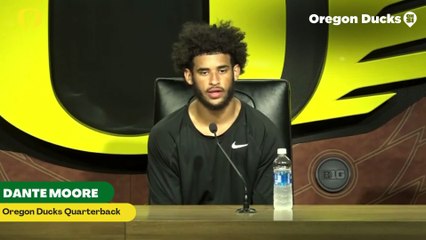 Oregon Ducks Quarterback Dante Moore Discusses Building Chemistry with his Receivers