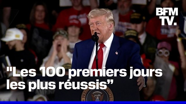 Vous n'avez encore rien vu : Donald Trump défend son bilan après 100 jours au pouvoir