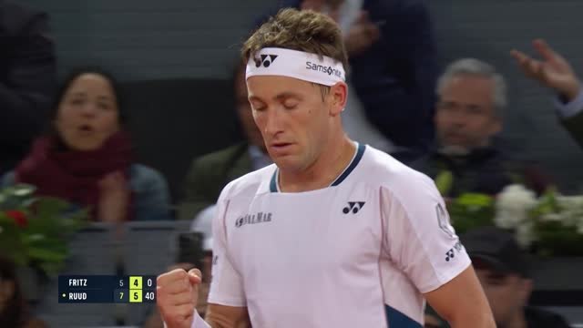 Madrid - Ruud sort la tête de série n°3 Fritz