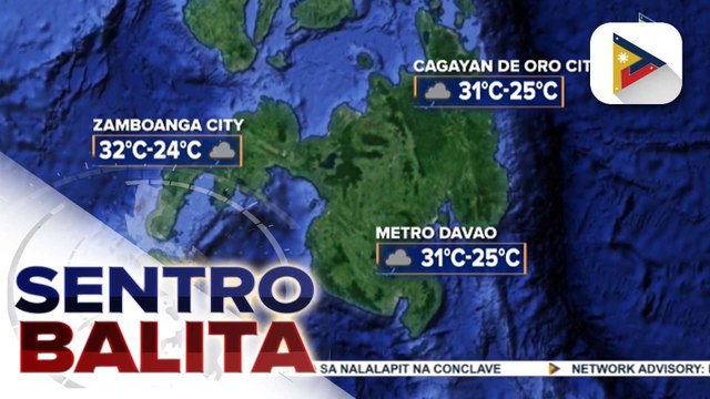ITCZ at LPA, patuloy na nagpapaulan sa Palawan at Mindanao; Metro Manila at nalalabing bahagi ng bansa, posibleng makaranas ng localized thunderstorms
