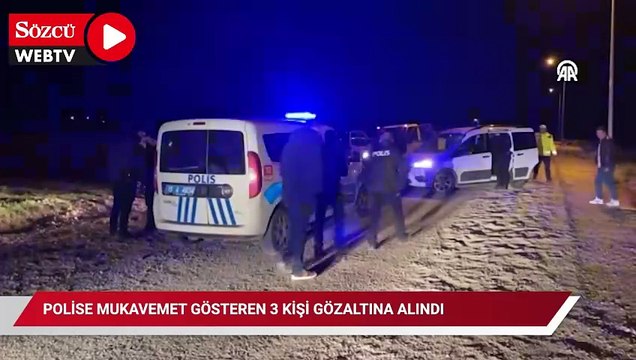 Çorum’da polise mukavemet gösteren 3 kişi gözaltına alındı