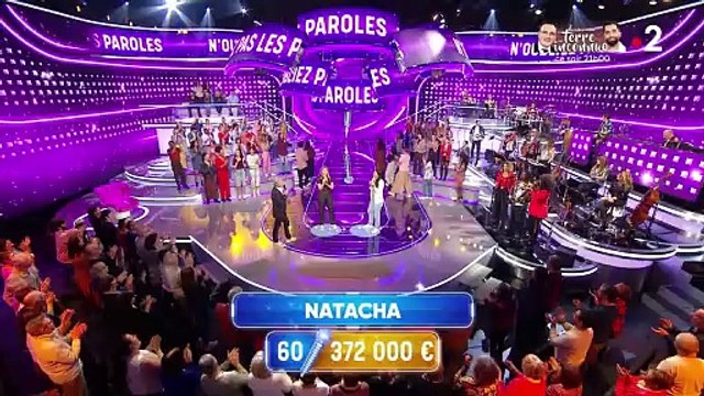 Natacha éliminée de N'oubliez pas les paroles sur France 2 avec 372.000 euros de gains