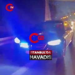 Beşiktaş'ta bir sürücü ile motokurye arasında "çakar" tartışması çıktı.