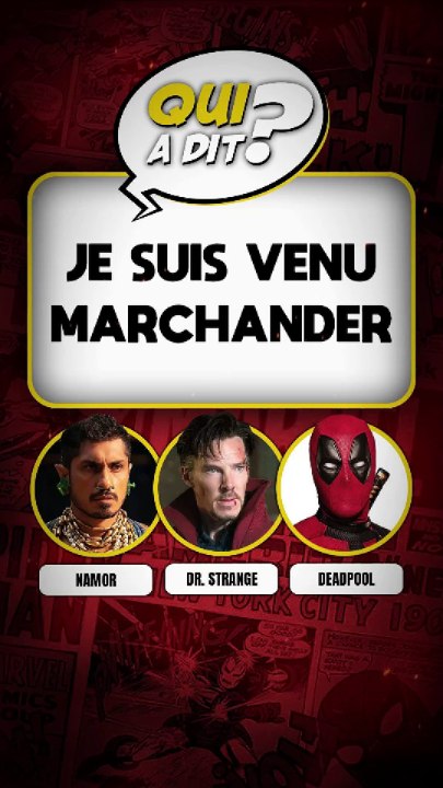 DEVINE QUI A DIT… « Je suis venu marchander »