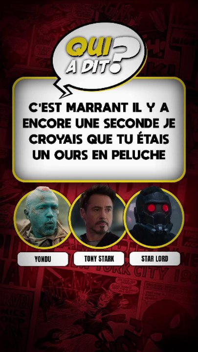 DEVINE QUI A DIT… « C'est marrant il y a encore une seconde je croyais que tu étais un ours en peluche »