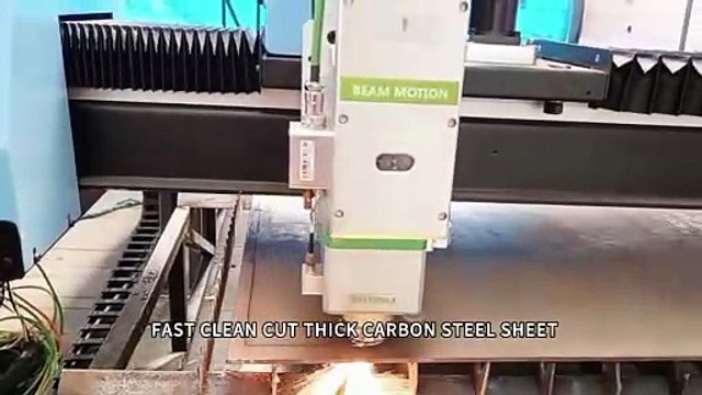 Portable Gantry Laser cnc cutting machine cut carbon still metal sheet with patterns