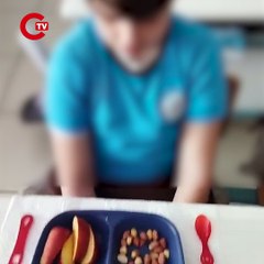 Bu görüntüler vicdanları sızlattı: Öğrencilerin 'öğünlerinin azlığı' gündem oldu
