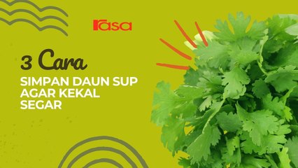 3 Cara Simpan Daun Sup Agar Kekal Segar