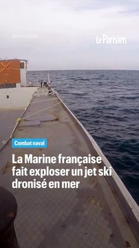 La Marine française fait exploser un jet ski dronisé
