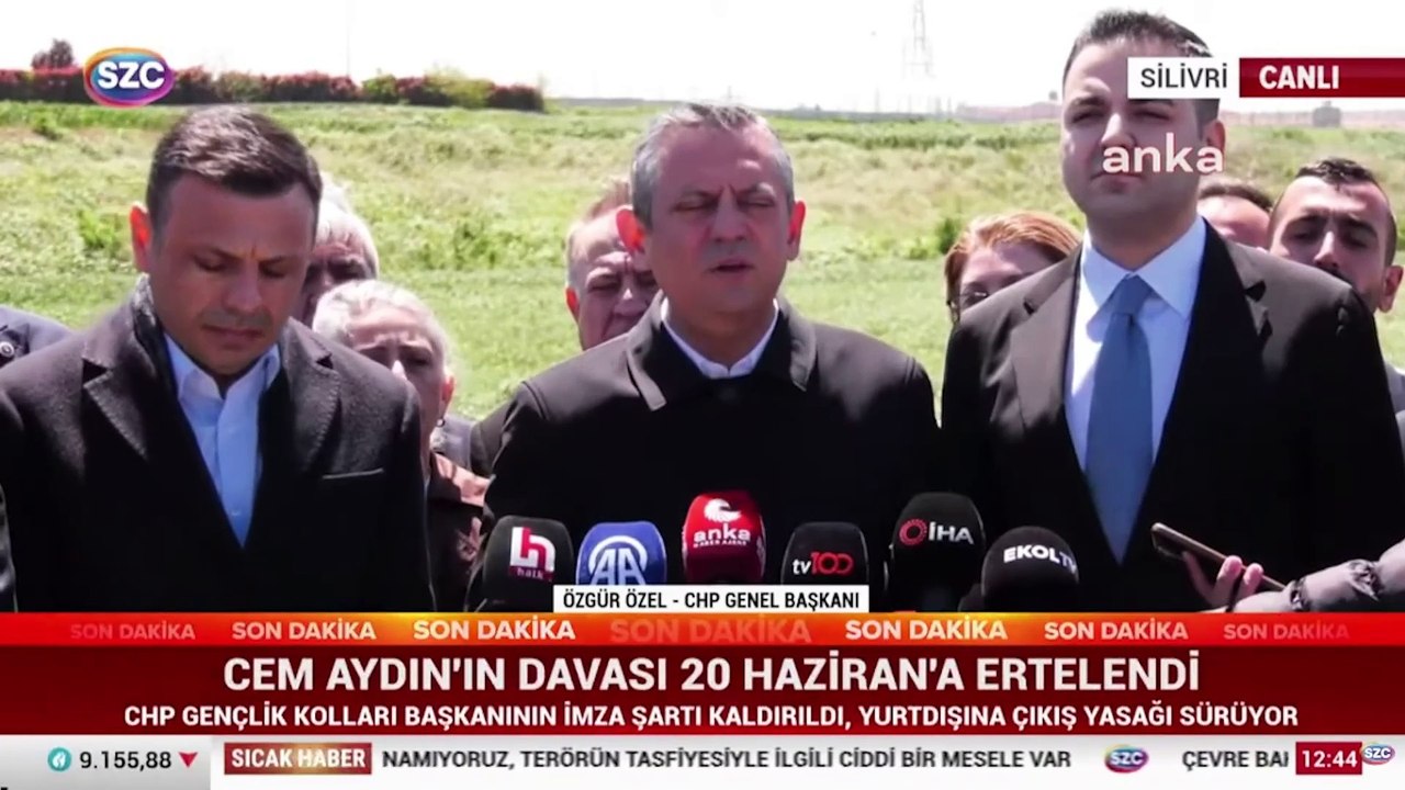 Özgür Özel, Cem Aydın'ın duruşması sonrasında açıklamalarda bulundu