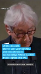 José Luis Sastre y Joan Manuel Serrat participan en un homenaje de la RAE a Machado