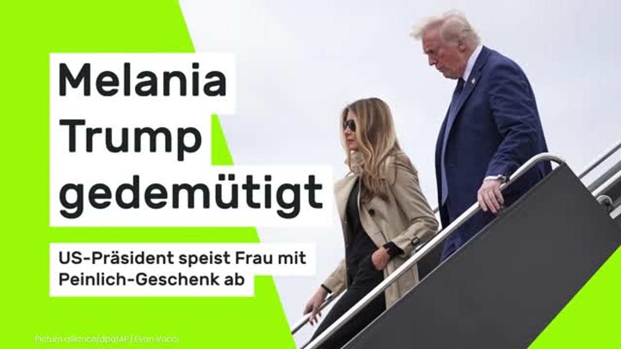 Melania Trump gedemütigt: US-Präsident speist Frau mit Peinlich-Geschenk ab