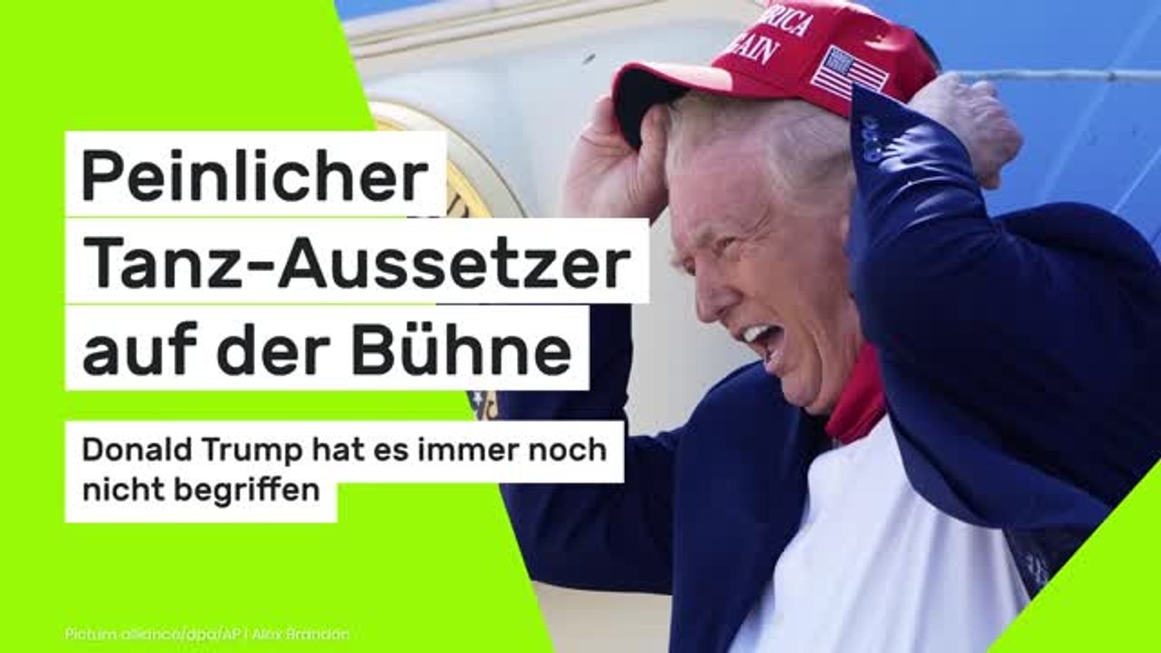 Donald Trump: Peinlicher Tanz-Aussetzer auf der Bühne