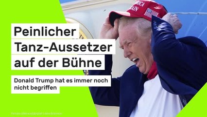 Donald Trump: Peinlicher Tanz-Aussetzer auf der Bühne