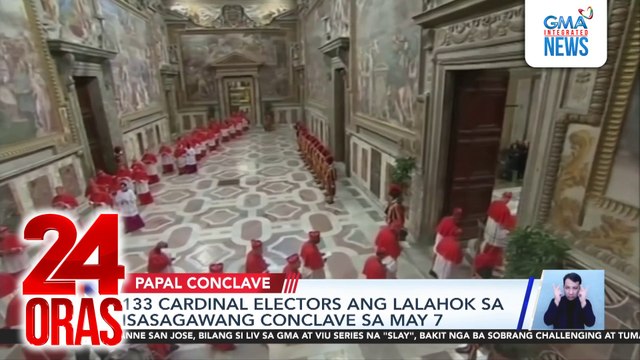 133 cardinal electors ang lalahok sa isasagawang conclave sa May 7 | 24 Oras