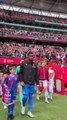 Sonny Boyce leads Crystal Palace FC out at Wembley FA Cup semi-final