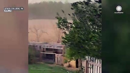 'Here it comes': Derecho rolls through Pennsylvania