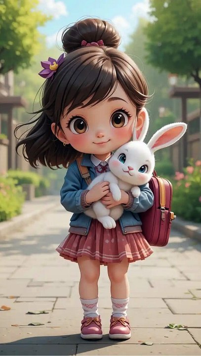 Bunny in the Backpack | Cute Bunny & Kid Story | SmilenTales Original