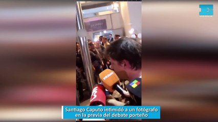 Santiago Caputo intimidó a un fotógrafo en la previa del debate porteño