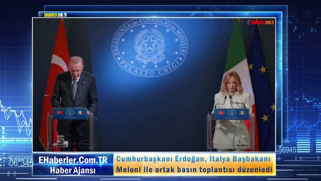 Cumhurbaşkanı Erdoğan, İtalya Başbakanı Meloni ile ortak basın toplantısı düzenledi