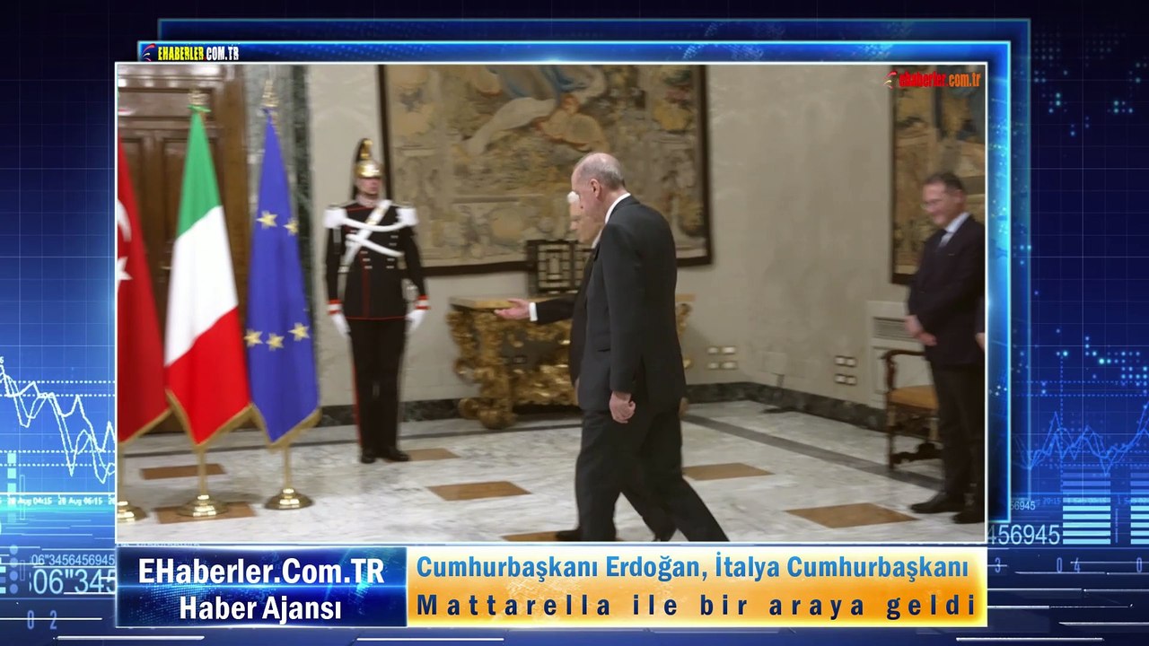 Cumhurbaşkanı Erdoğan, İtalya Cumhurbaşkanı Mattarella ile bir araya geldi