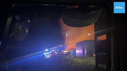 Incendie de l'entreprise Goupil à Vitré (Ille-et-Vilaine)