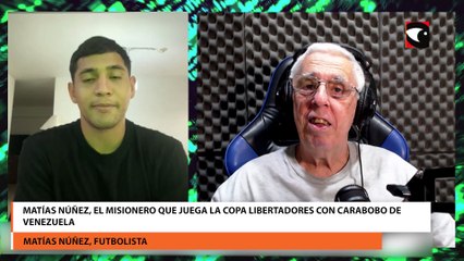 Matías Núñez, el misionero que juega la copa libertadores con carabobo de venezuela