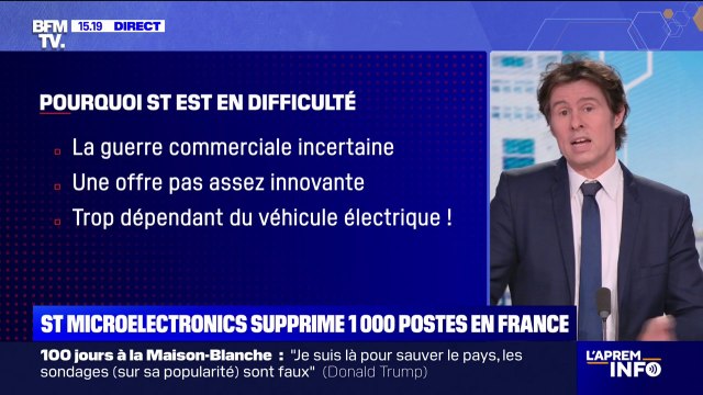 L'entreprise de composants électroniques STMicroelectronics annonce 1.000 départs volontaires en France