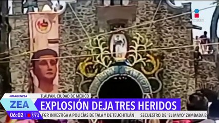 Explosión deja al menos 4 heridos en la fiesta patronal del pueblo de San Pedro Mártir, en Tlalpan